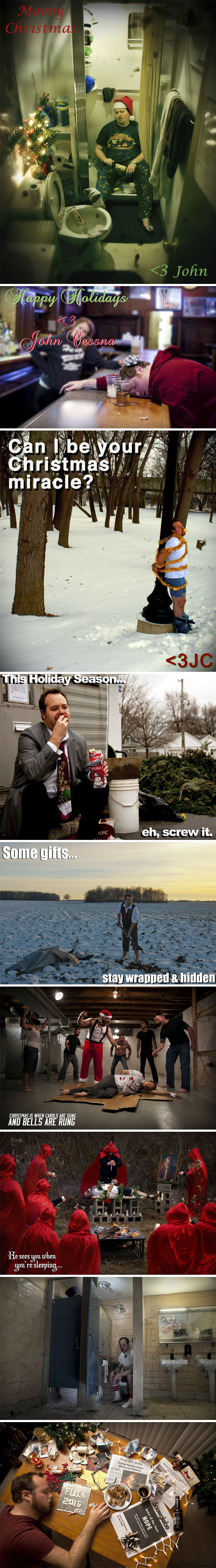 In 2008 My Mom Instructed Me To "Sober Up" And Send My Own Christmas Cards To Family And Friends. Here's Every Year Since