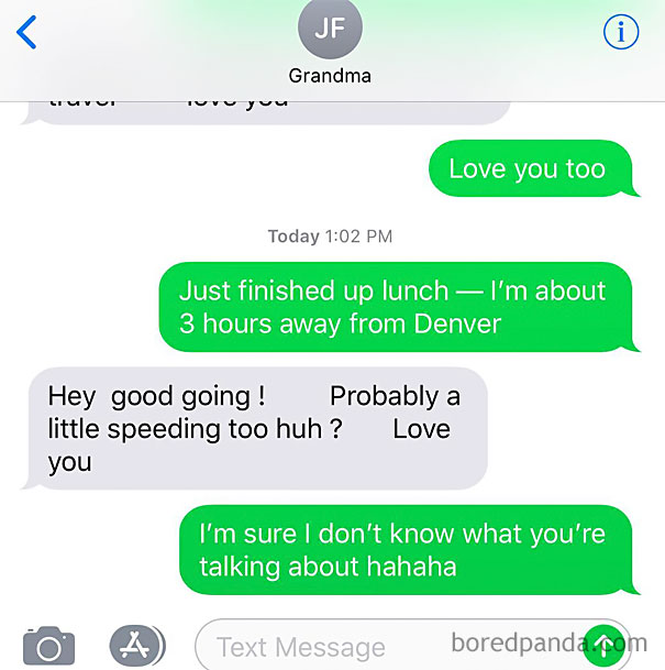 That Moment When Your Grandma Calls You Out For Your Driving