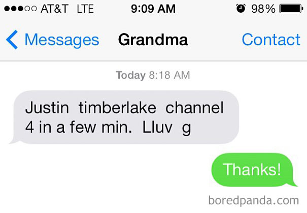 My Grandma Keeps Me Updated On Important Things