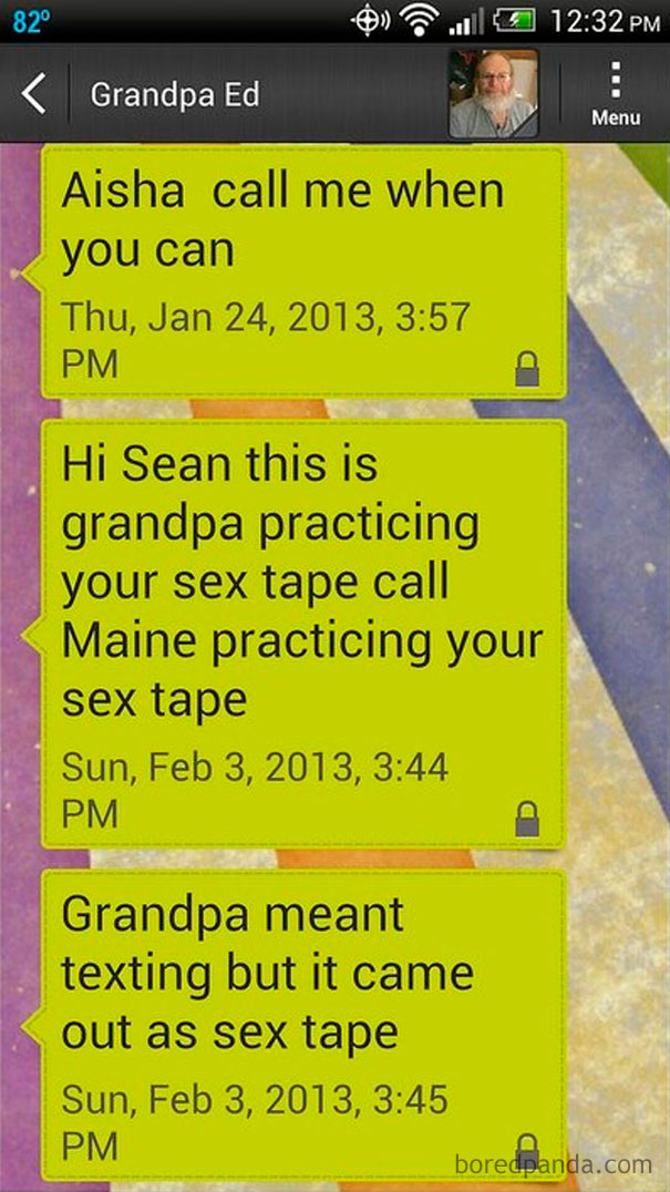 Grandpa Ed Is Practicing What?