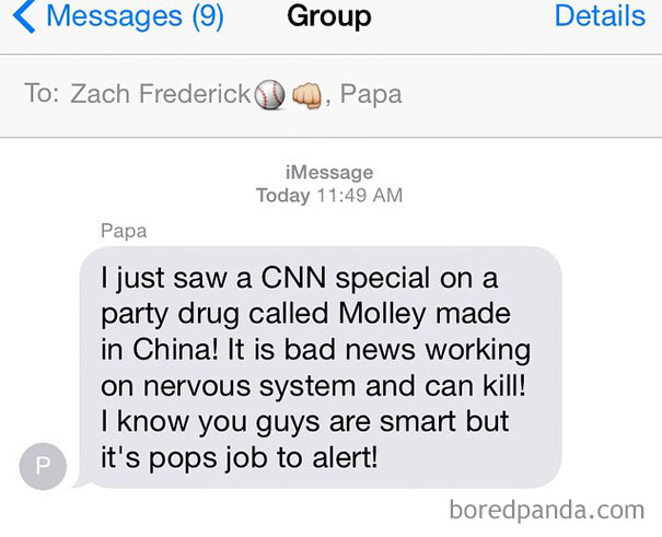 Literally Forever Looking Forward To Reading And Getting A Laugh From The Daily Texts I Get From My Grandpa. He Loves Him Some CNN