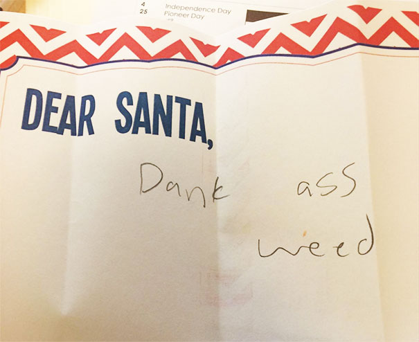 My Sister Is A Children's Librarian. She Sent Me This Picture Of A Letter They Got In "Santa's Mailbox."