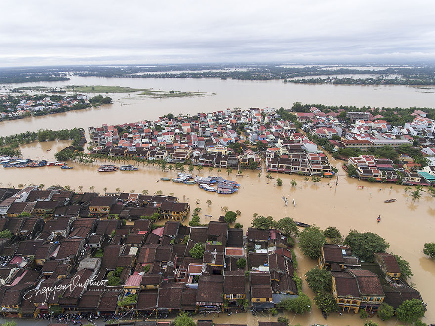 Flooding In Hoi An, The World Heritage Site Of Vietnam