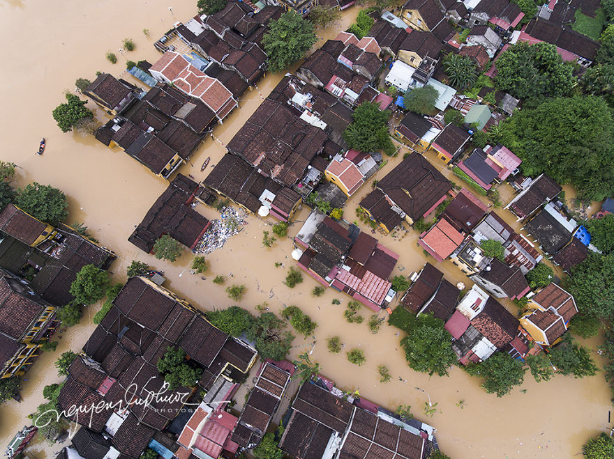 Flooding In Hoi An, The World Heritage Site Of Vietnam