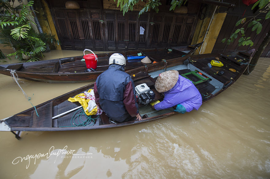 Flooding In Hoi An, The World Heritage Site Of Vietnam