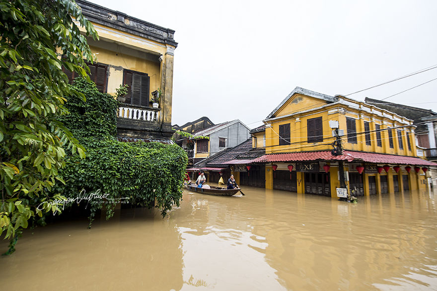 Flooding In Hoi An, The World Heritage Site Of Vietnam