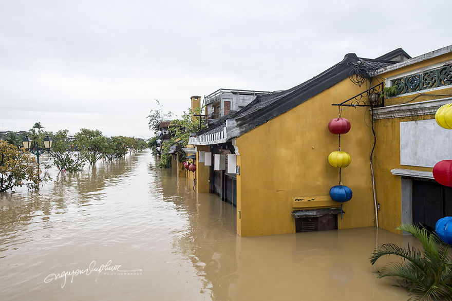Flooding In Hoi An, The World Heritage Site Of Vietnam