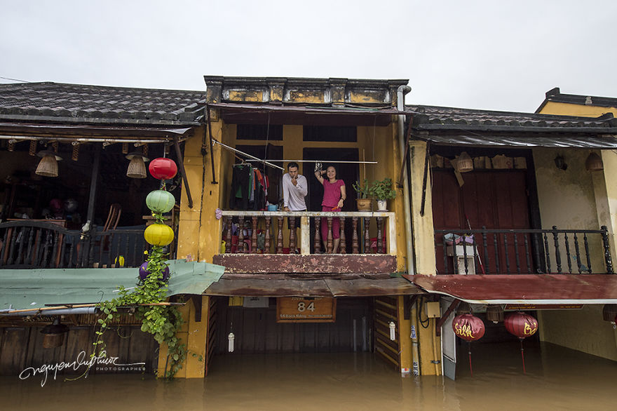 Flooding In Hoi An, The World Heritage Site Of Vietnam