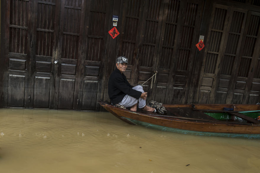 Flooding In Hoi An, The World Heritage Site Of Vietnam