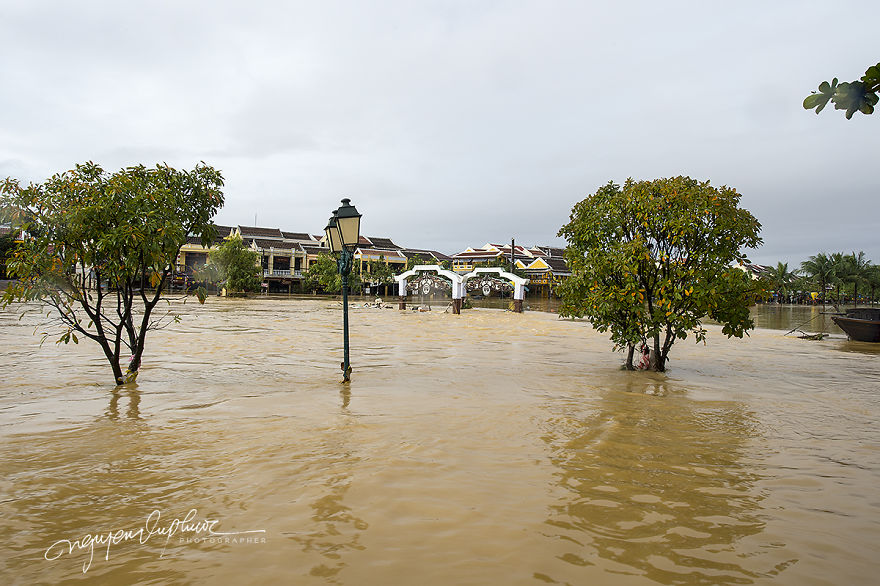 Flooding In Hoi An, The World Heritage Site Of Vietnam