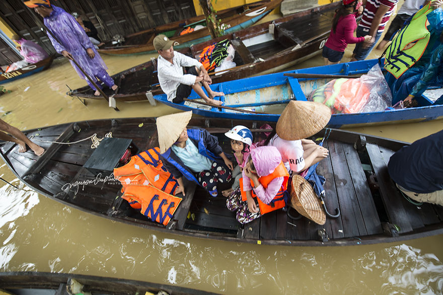 Flooding In Hoi An, The World Heritage Site Of Vietnam