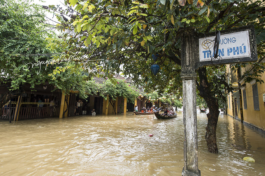 Flooding In Hoi An, The World Heritage Site Of Vietnam