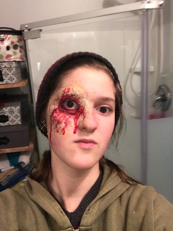 I Was Going For Zombie But Not Too Sure What I Was But My Friends Mom Did This Great Makeup