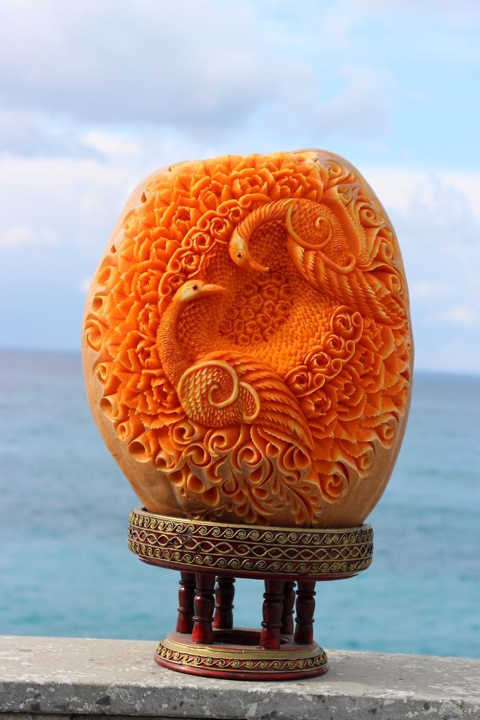 I Have Used Just A Little Knife To Hand Carve This Pumpkin