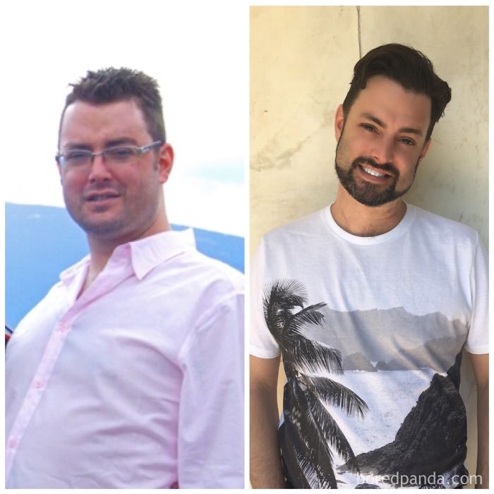 The Left Photo Is Me With A Little Stubble And The Right Obviously Is Me With A Beard.