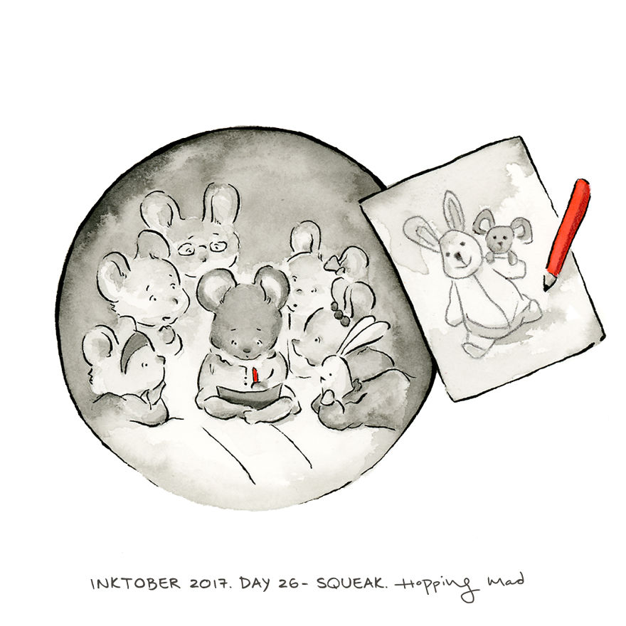 Day 26 - Squeak (Inspired By The Animation Ernest Et Celestine)