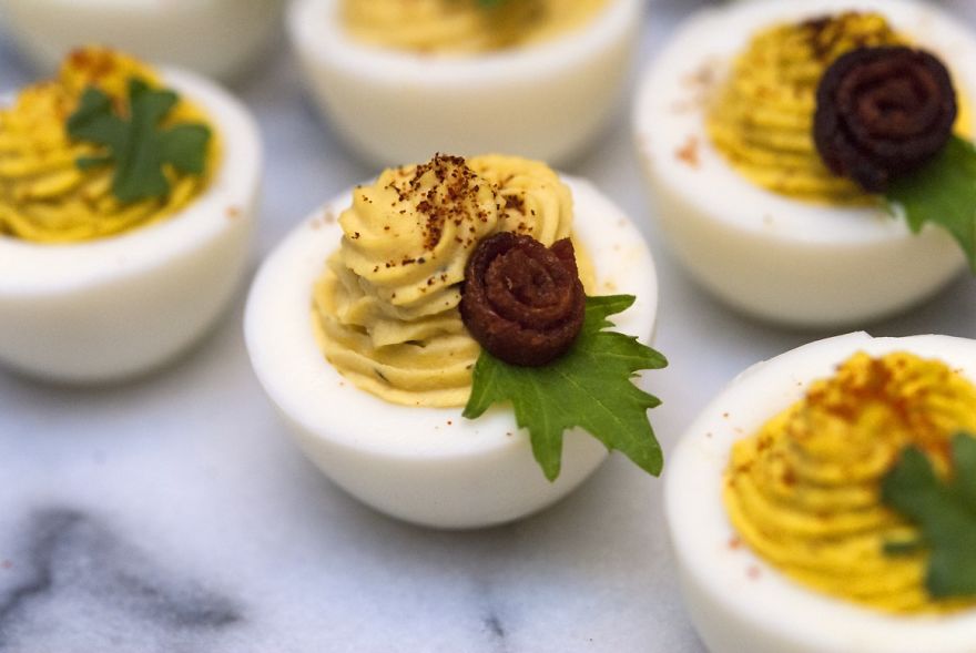 I Make Extra Fancy Deviled Eggs