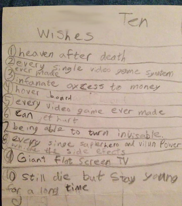 I Had My Priorities Straight When I Was 6