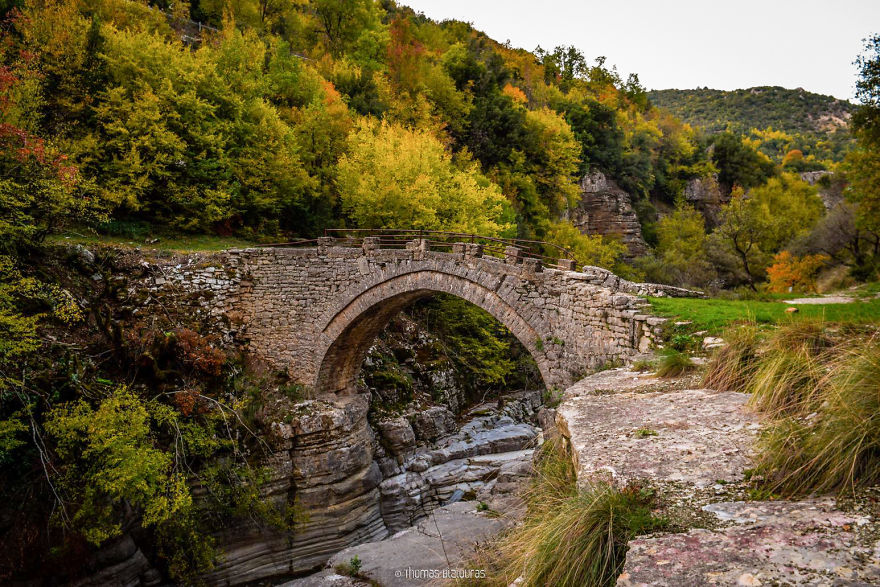 Papingo Bridge, Ioannina. Built 1854