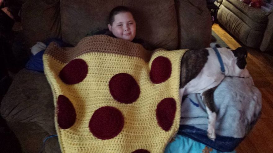 Eating Pizza In A Pizza Blanket, Watching Netflix, Perfect Cold Weather Chill-Time