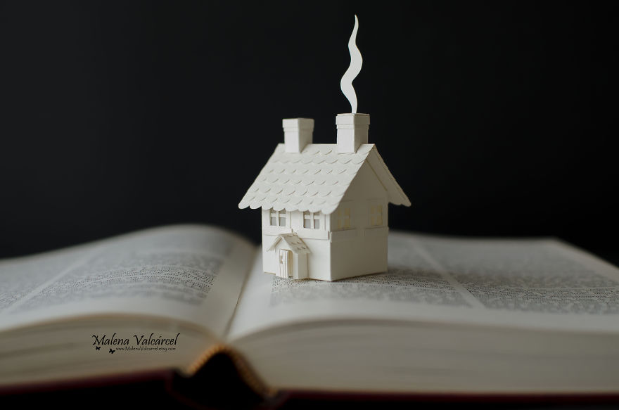 I Make Paper Miniatures And Incorporate Some Of Them To My Book Sculptures