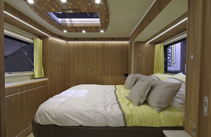 This $1.7 Million Motorhome With Its Own Garage May Look Like An Ordinary Bus From Outside, But Only Until You Step Inside This $1.7 Million Motorhome With Its Own Garage May Look Like An Ordinary Bus From Outside, But Only Until You Step Inside