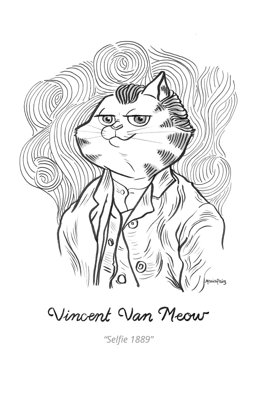 Vincent Van Meow's Selfie 1889