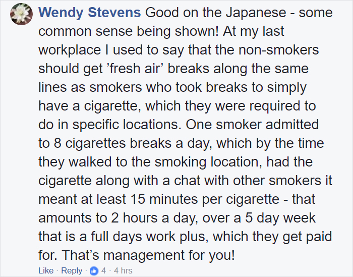 This Company Just Gave Non-Smokers 6 Extra Days Off To Compensate For Cigarette Breaks This Company Just Gave Non-Smokers 6 Extra Days Off To Compensate For Cigarette Breaks