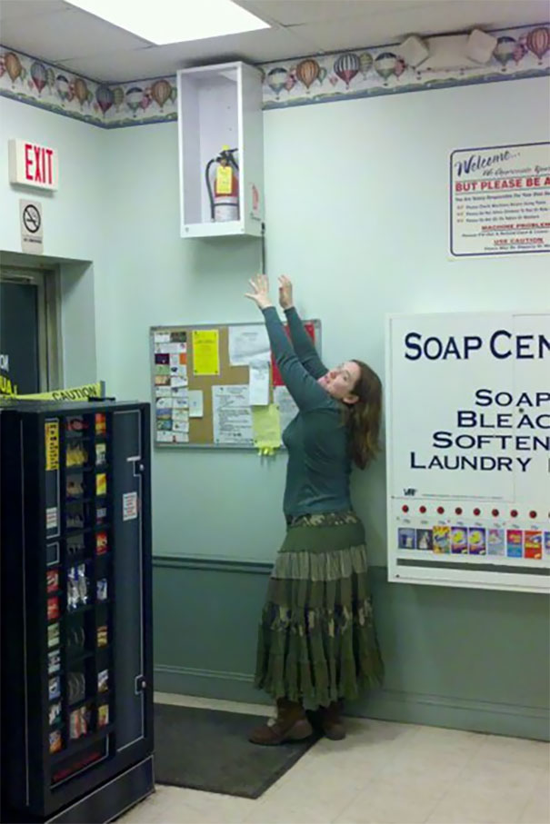 Fire Extinguishers Can Be Damaged So To Keep It Safe Have It In A High Place That's Out Of Reach So It Will Be Ready When You Need It