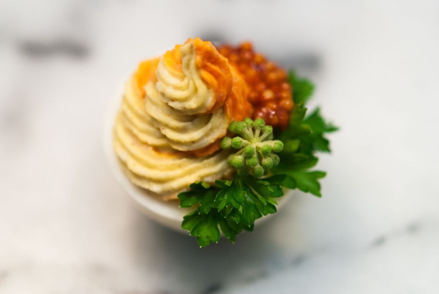 I Make Extra Fancy Deviled Eggs