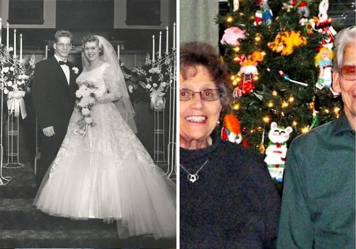 My Great Grandparents On Wedding Day And Them Now Will Be Married 63 Years In January. Both Are Still Living Happy Together