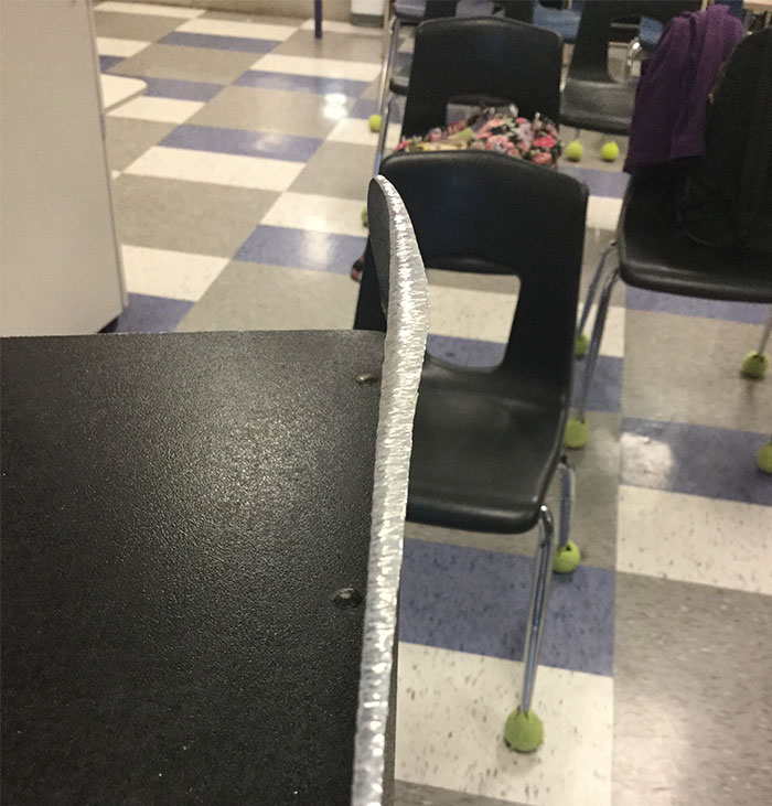 Several Decades Of My Band Teacher Tapping On His Music Stand With A Wooden Baton Has Caused The Metal To Flatten