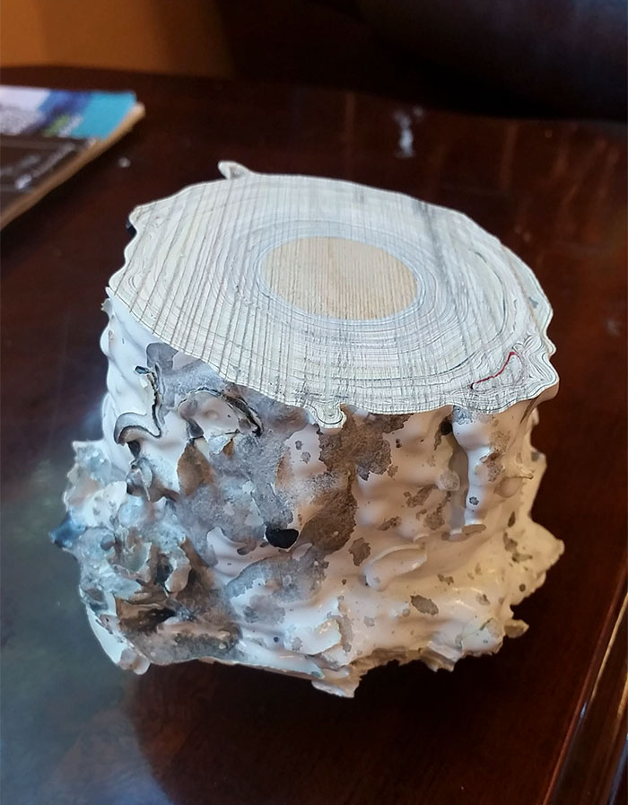 My Paint Mixing Stick Got Heavy After 10 Years Of Use So I Cut The End Off