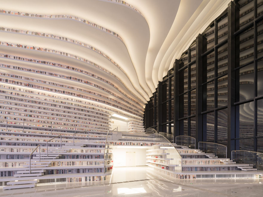 China Opens World's Coolest Library With 1.2 Million Books, And Its Interior Will Take Your Breath Away China Opens World's Coolest Library With 1.2 Million Books, And Its Interior Will Take Your Breath Away