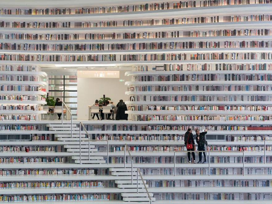 China Opens World's Coolest Library With 1.2 Million Books, And Its Interior Will Take Your Breath Away