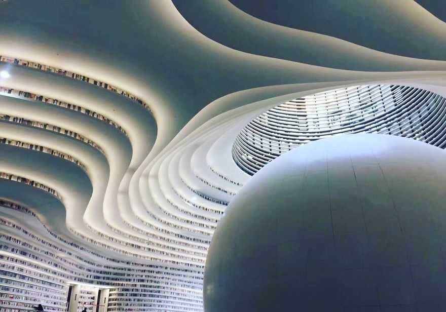 China Opens World's Coolest Library With 1.2 Million Books, And Its Interior Will Take Your Breath Away China Opens World's Coolest Library With 1.2 Million Books, And Its Interior Will Take Your Breath Away