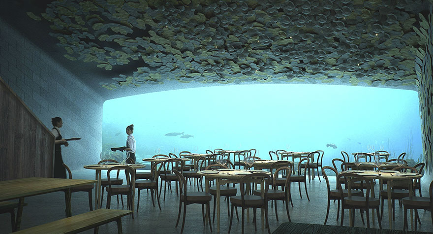 Under: Europe's First Underwater Restaurant Looks Like A Rock From Outside, But Only Until You Step Inside Under: Europe's First Underwater Restaurant Looks Like A Rock From Outside, But Only Until You Step Inside