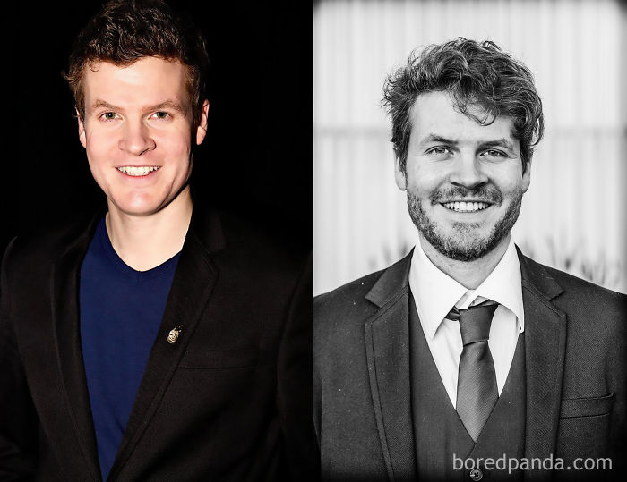 Willemsson Before And After Beard - Left At Age 35 Right At Age 39