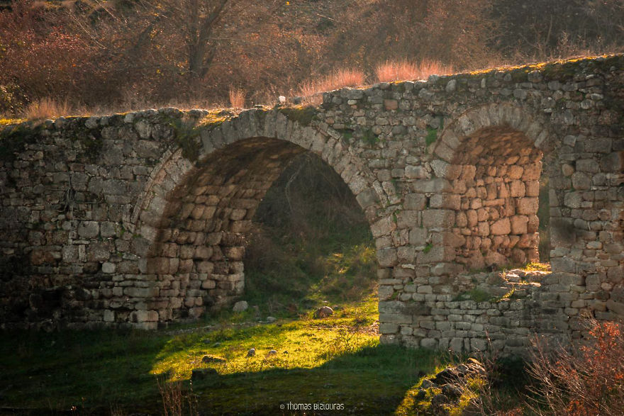 Pasha (Aliakmon) Bridge Ruins, Grevena. Built 1690