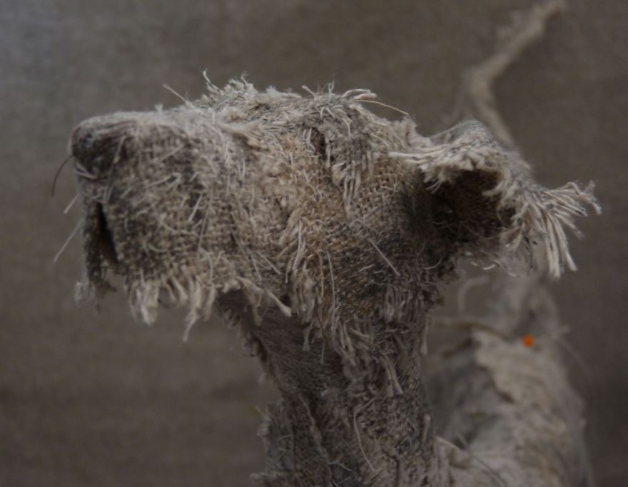 Artist Makes Sad Dogs With Old Clothes And The Result Is Incredible