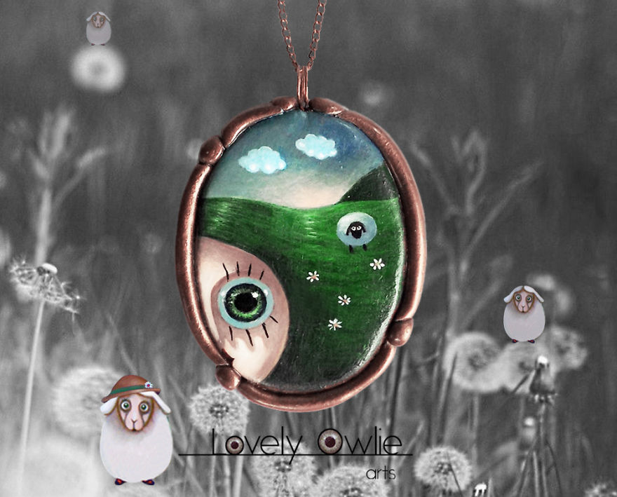 I Make Wearable Miniature Paintings