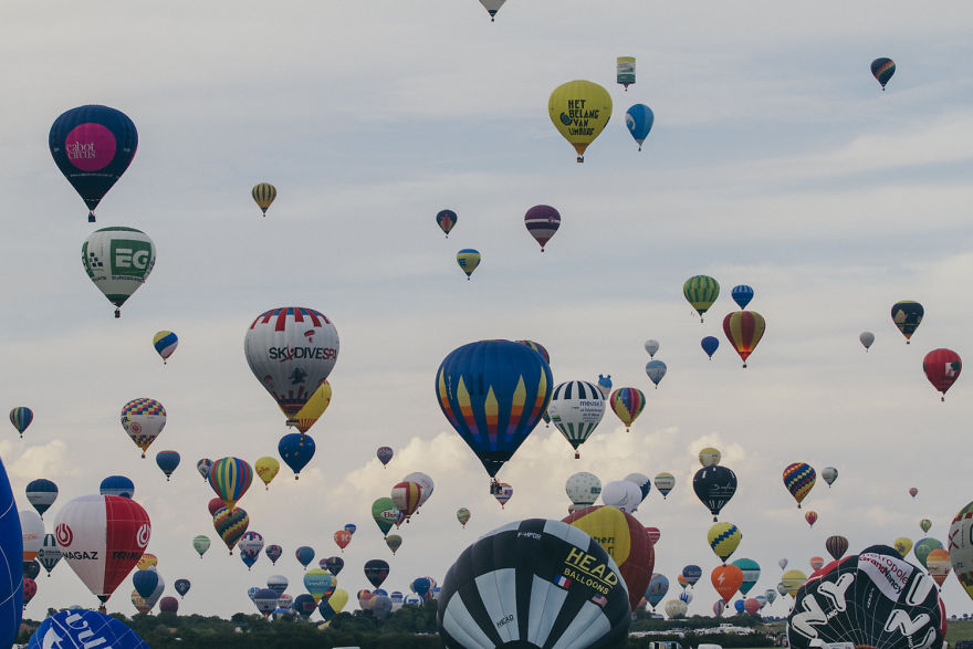 On A Balloon Ride - Photo Series At The Mondial Air Balloon 2017