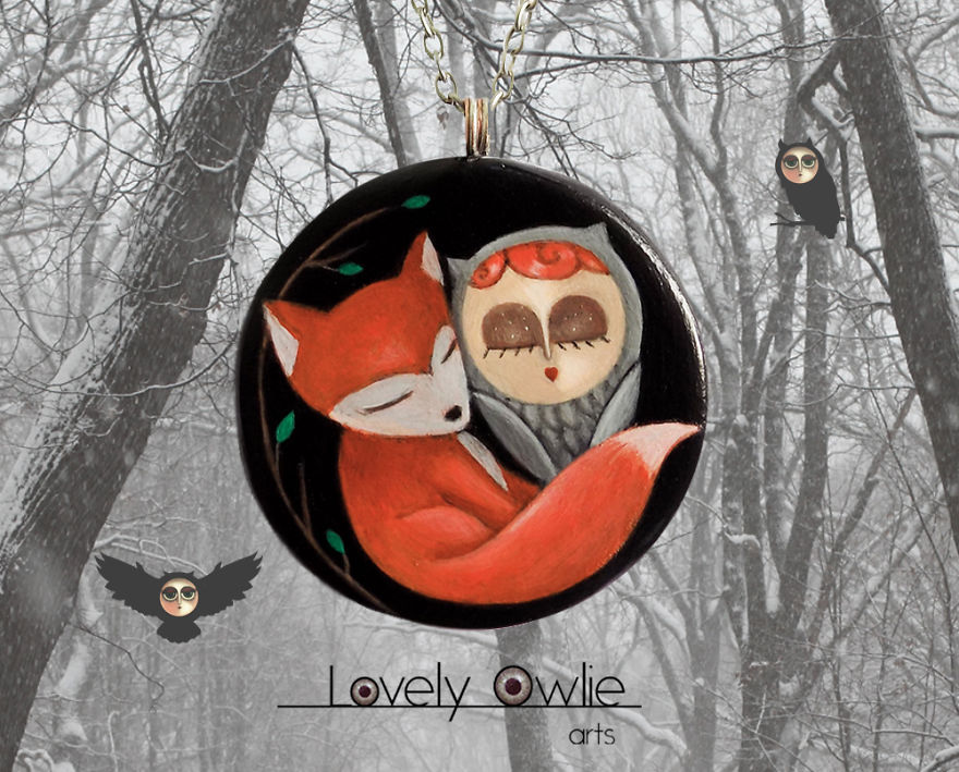 I Make Wearable Miniature Paintings