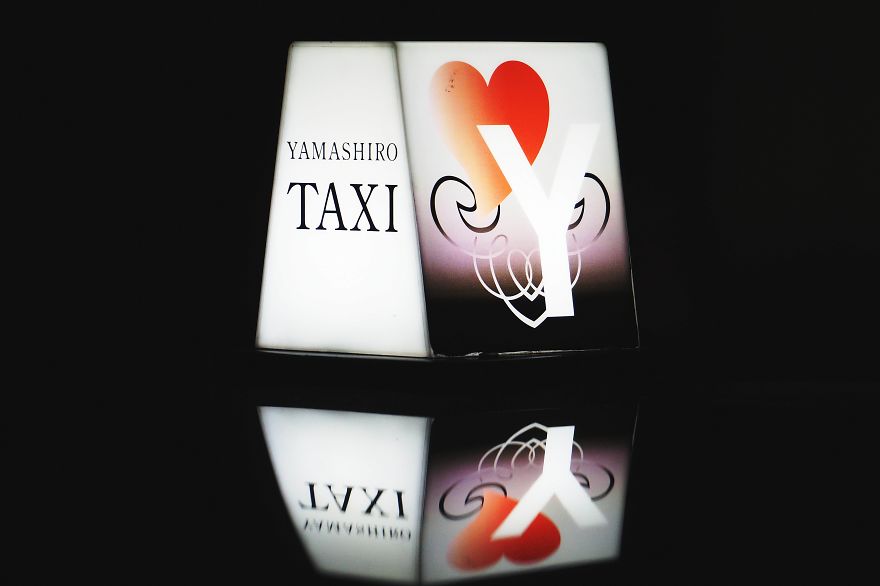 Captivating Beauty Of Tokyo Taxi Lights