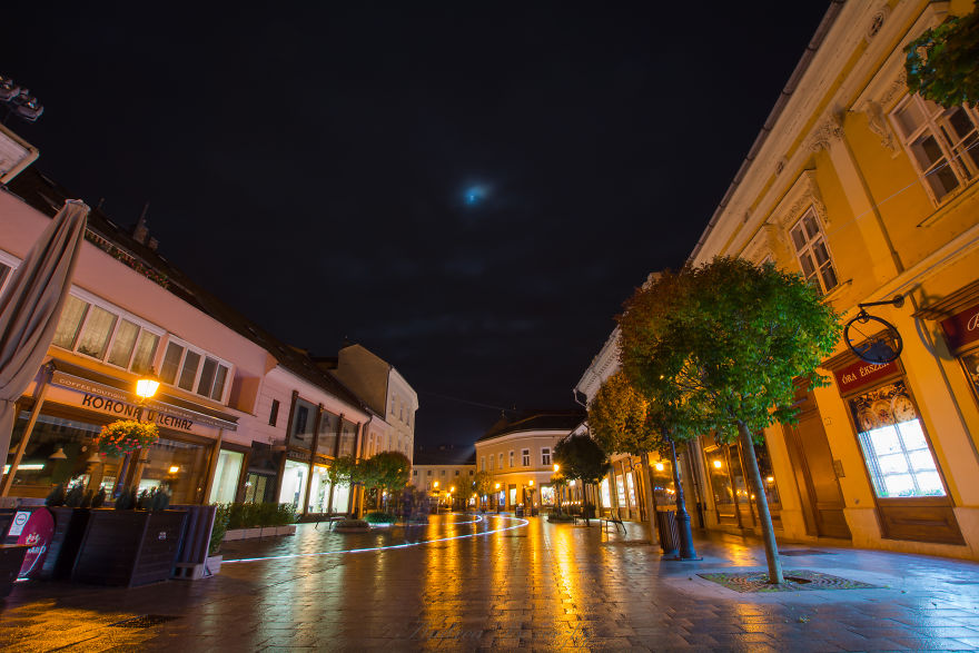 I Photographed My Hungarian Hometown At Night