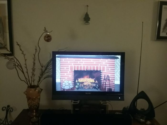 One Above The Fireplace, And One Beside, For Good Measure...