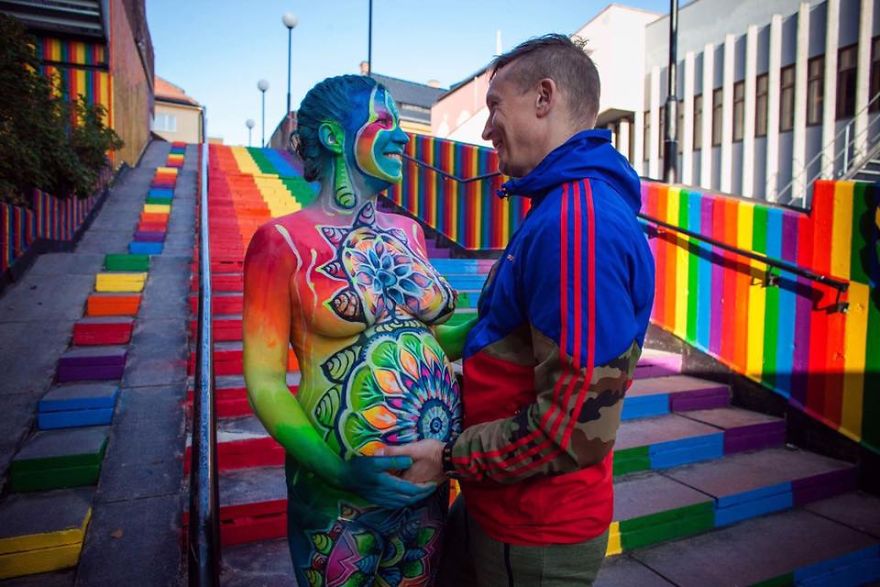 Over 750 Painted In Rainbow Colors, People Spread Love, Peace, Happiness, And Colors Around Over 750 Painted In Rainbow Colors, People Spread Love, Peace, Happiness, And Colors Around