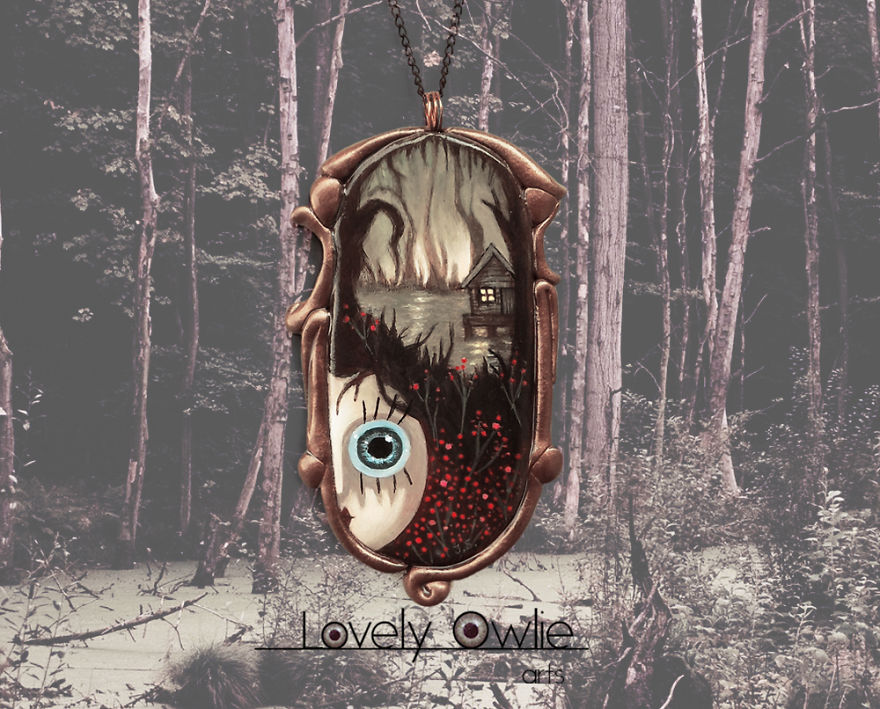 I Make Wearable Miniature Paintings