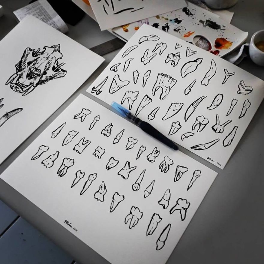 Artist Teaches Herself To Create Whimsical Left-Handed Art After A Repetitive Strain Injury Leaves Her Unable To Work Artist Teaches Herself To Create Whimsical Left-Handed Art After A Repetitive Strain Injury Leaves Her Unable To Work