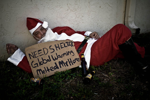 Santa Vs Global Warming Card (Dec, 2007)